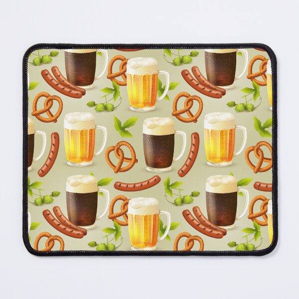 Item preview, Oktoberfest Beer - Pretzels - Sausages designed and sold by Pink Pineapple Works.