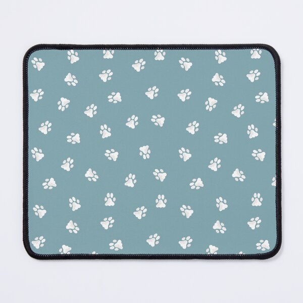 Item preview, Posh blue paws prints, watercolor cat dog paws pattern designed and sold by RoseMaryWP.