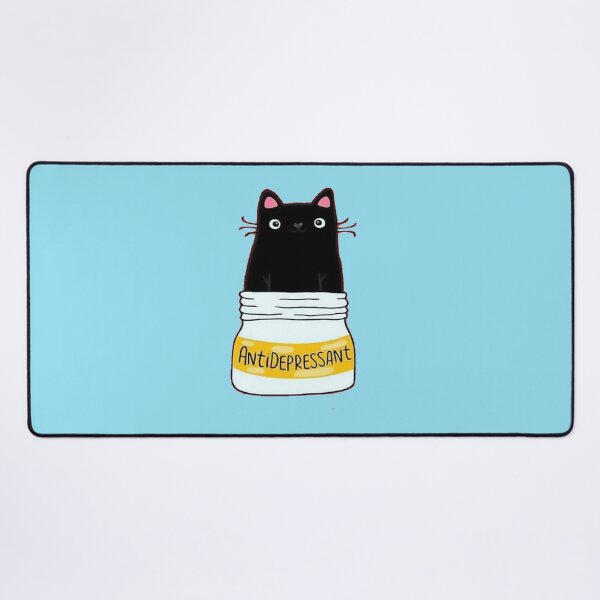 Item preview, Antidepressant Cat T-Shirt designed and sold by SimonaStraub.