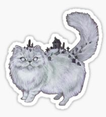 Graveyard Cat Sticker