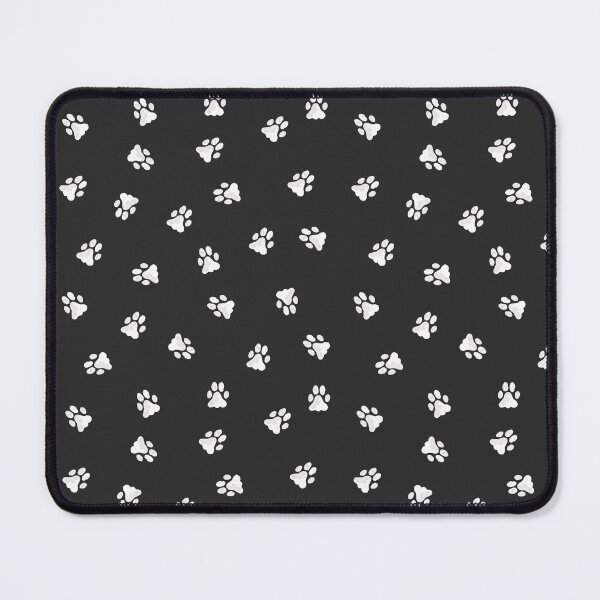 Item preview, Posh black and white paws prints, watercolour cat dog paws pattern designed and sold by RoseMaryWP.