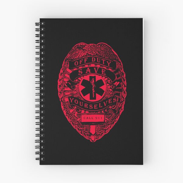 Item preview, Off Duty Save Yourselves RED Funny EMT Nurse Paramedic designed and sold by BOBSMITHHHHH.