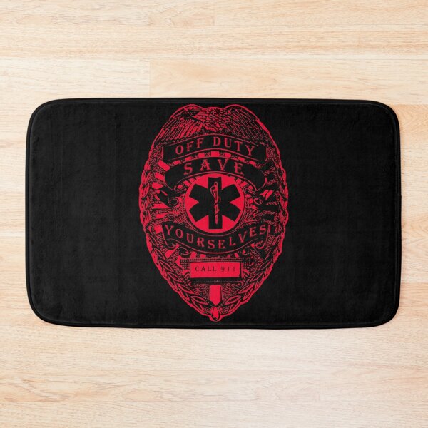 Item preview, Off Duty Save Yourselves RED Funny EMT Nurse Paramedic designed and sold by BOBSMITHHHHH.