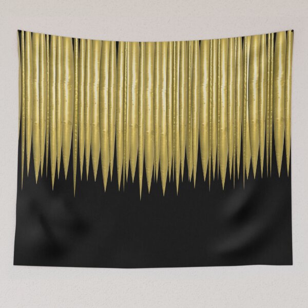 Item preview, 3D Golden Stalactites Abstract designed and sold by Anna Lemos.