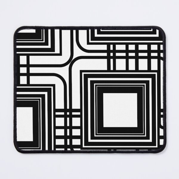 Item preview, Black and White Microchip Squares designed and sold by ehadams.