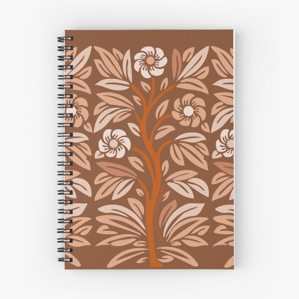 Item preview, Vintage Stencil Rosebush Flowering Tree Brown designed and sold by Anna Lemos.