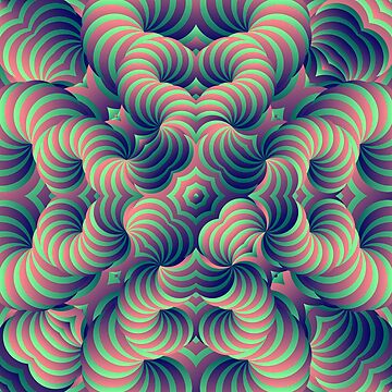 Green and Purple Trippy Abstract Psychdelic 3D Effect Fractal 01 Poster  for Sale by Andrei Verner