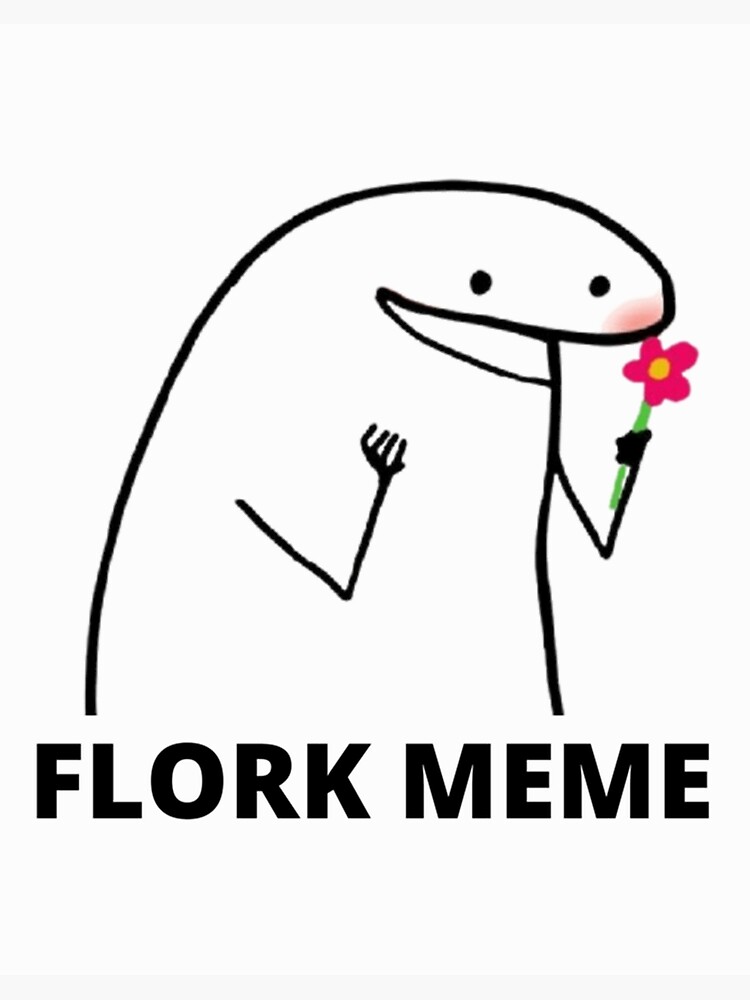 Flork in love meme | Art Board Print