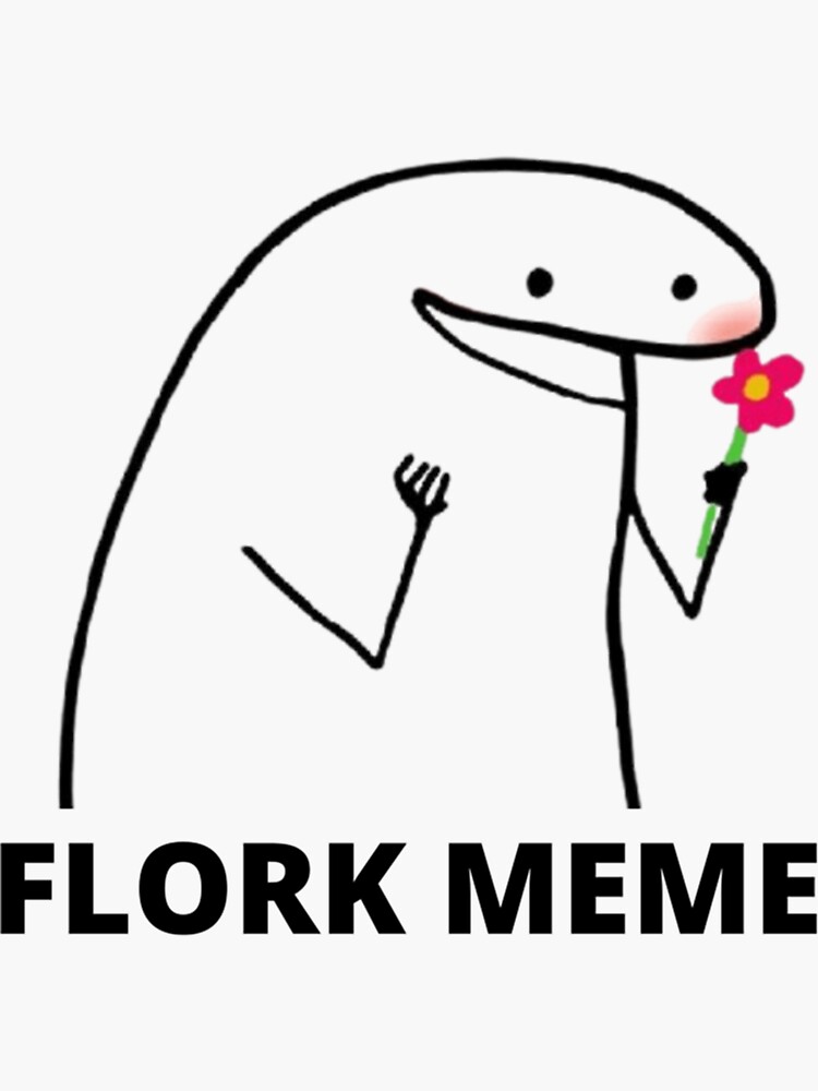 Set stickers flork meme Love 1 | Magnet