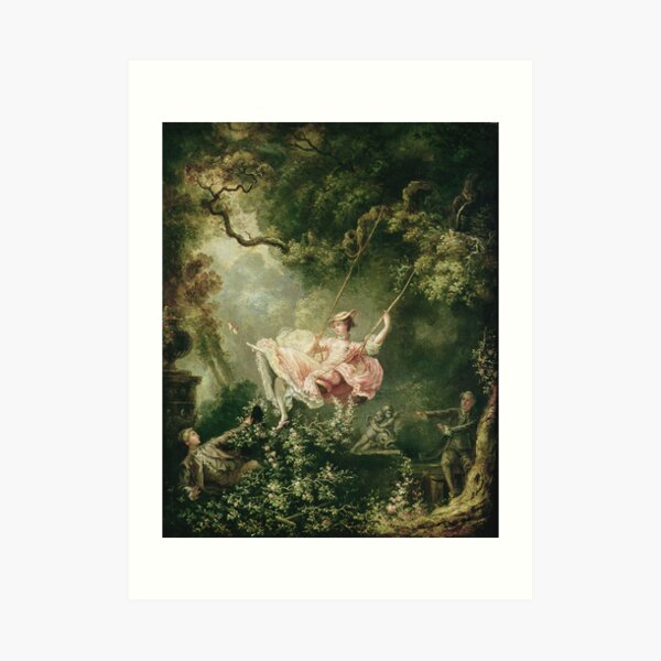 Jean-Honore Fragonard - The Swing, 18th Century Art Print