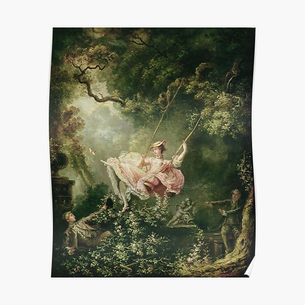 Jean-Honore Fragonard - The Swing, 18th Century Poster