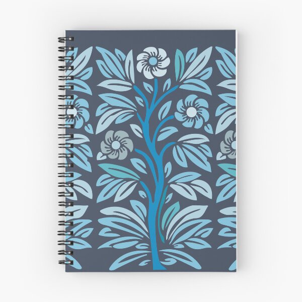 Item preview, Vintage Stencil Rosebush Flowering Tree Aqua designed and sold by Anna Lemos.