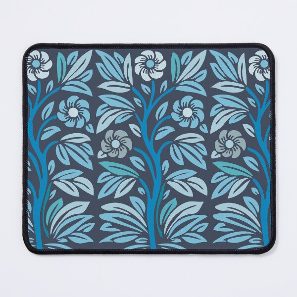 Item preview, Vintage Stencil Rosebush Flowering Tree Aqua designed and sold by Anna Lemos.