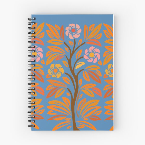 Item preview, Vintage Stencil Rosebush Flowering Tree Orange designed and sold by Anna Lemos.