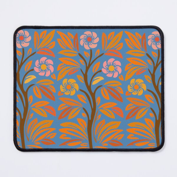 Item preview, Vintage Stencil Rosebush Flowering Tree Orange designed and sold by Anna Lemos.