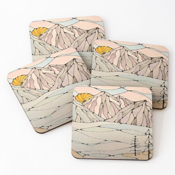 Item preview, Paisaje montañoso neurográfico designed and sold by WallaceColor.