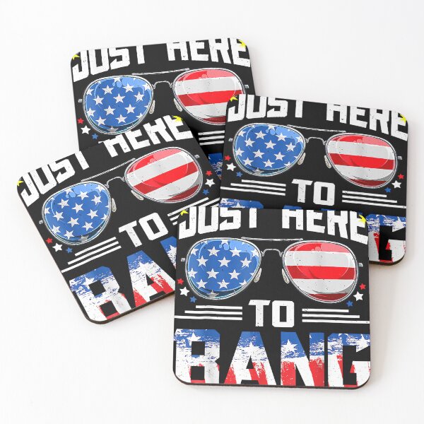 Item preview, Just Here To Bang 4th Of July Funny Fireworks Patriotic designed and sold by JohnRobertson47.
