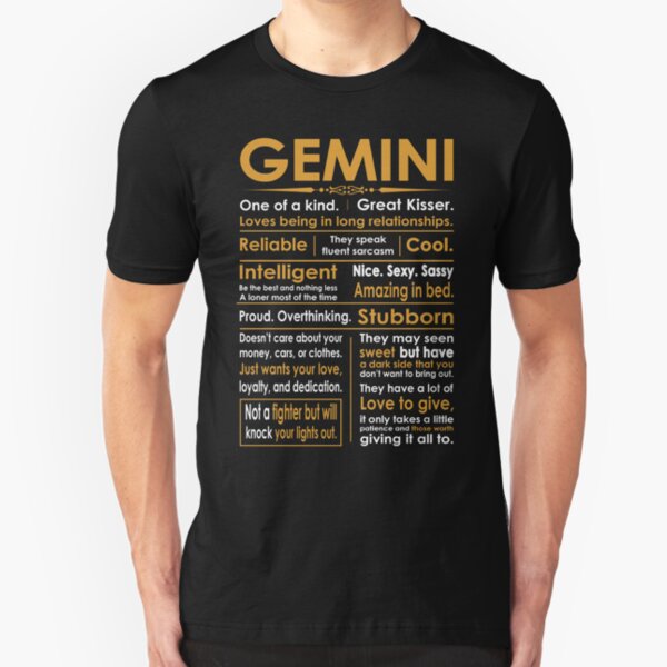 3D Printed T-Shirts Abstract Zodiac Sign Gemini On A Dark Red of The Space with