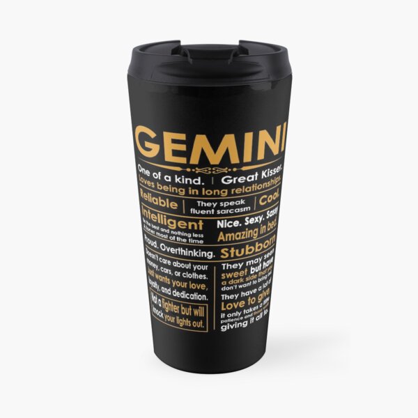 Funny Gemini Zodiac Sign Shirt Travel Mug