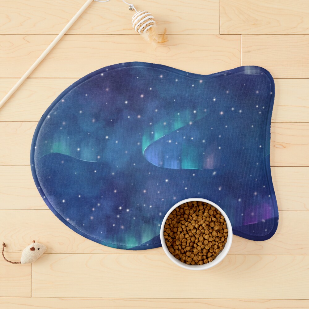 Aurora borealis Pet Mat