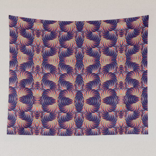 Item preview, Blue and Purple Trippy Abstract Psychedelic 3D Effect Fractal 05 designed and sold by Andrei Verner.