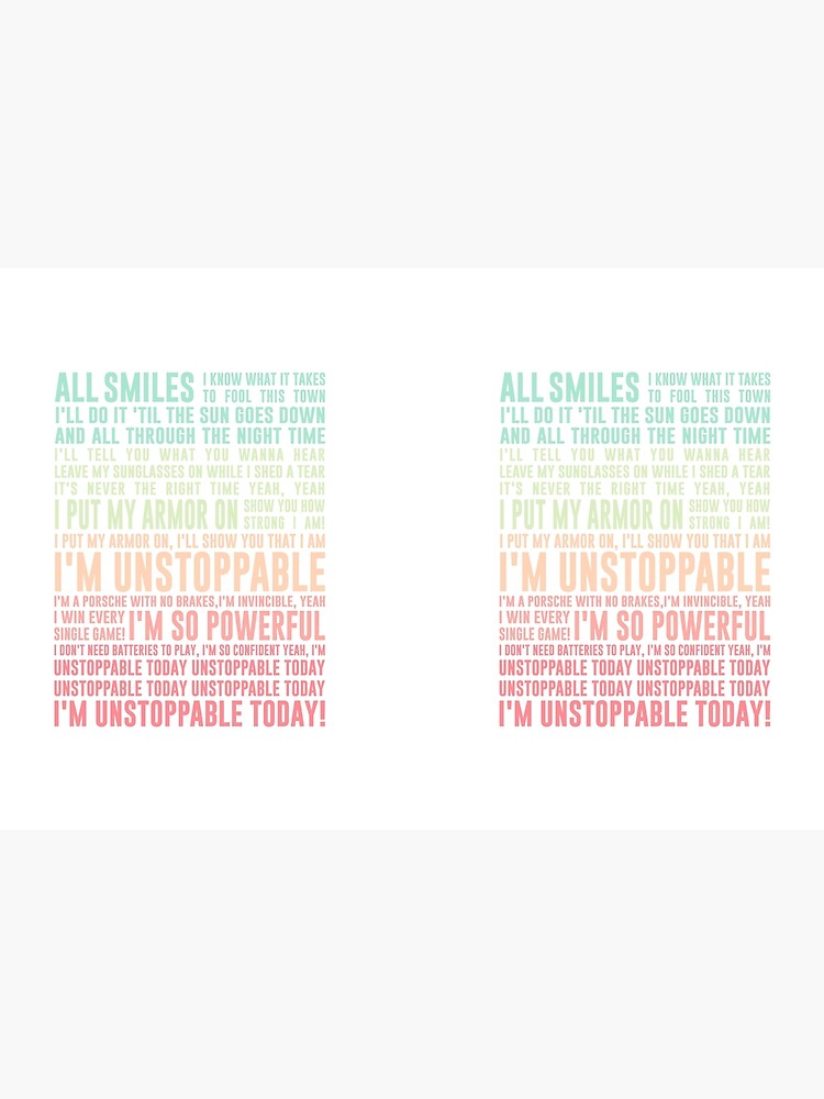 UNSTOPPABLE - SIA - music lyrics Pullover Hoodie for Sale by Ardalan  Saboori