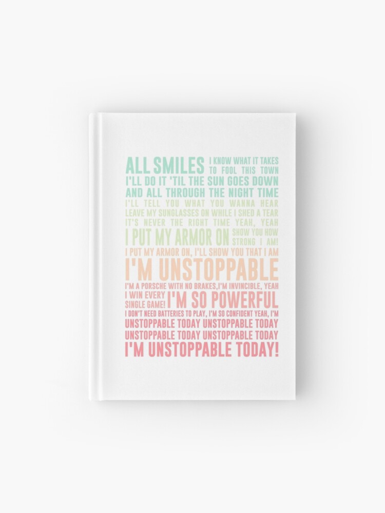 UNSTOPPABLE - SIA - music lyrics Pullover Hoodie for Sale by Ardalan  Saboori