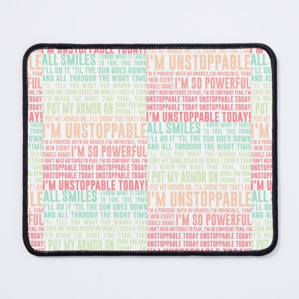 Item preview, UNSTOPPABLE - SIA - music lyrics designed and sold by Gujiju.