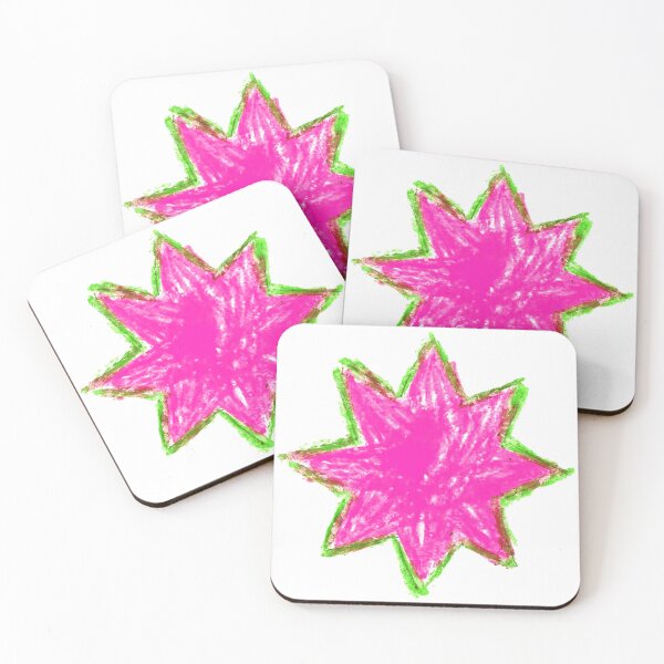 Item preview, Star, Crayon star, 8 point star, Pink star, star doodle designed and sold by Nostrathomas66.