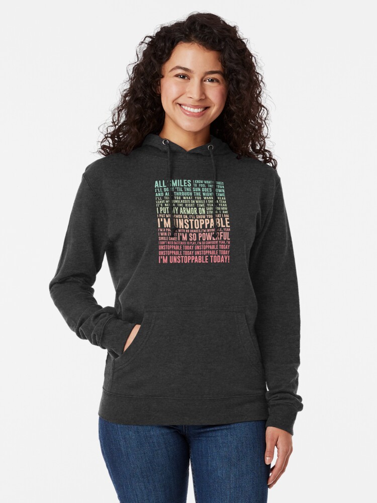 UNSTOPPABLE - SIA - music lyrics Pullover Hoodie for Sale by Ardalan  Saboori