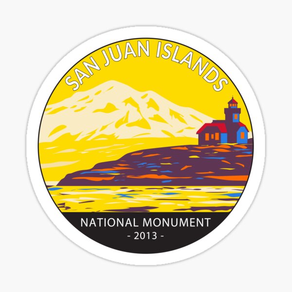 Item preview, San Juan Islands National Monument Washington Archipelago Circle designed and sold by KrisSidDesigns.