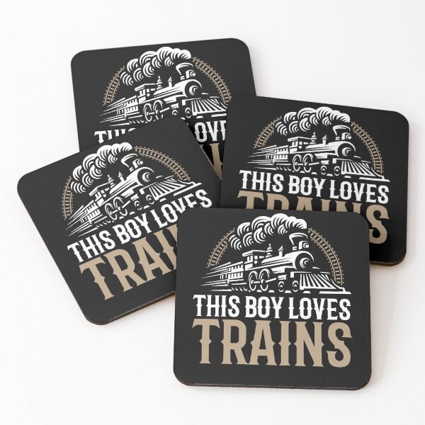 Item preview, This Boy Loves Trains Model Railroad designed and sold by MooonTees.