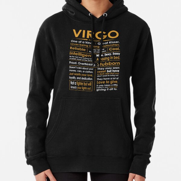 Funny Virgo Zodiac Sign Shirt Pullover Hoodie