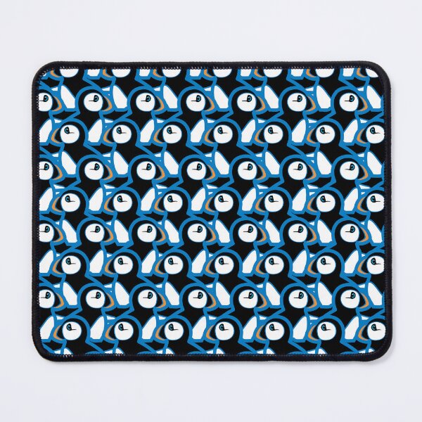 Item preview, Puffins in Blue designed and sold by Loopyful Design.