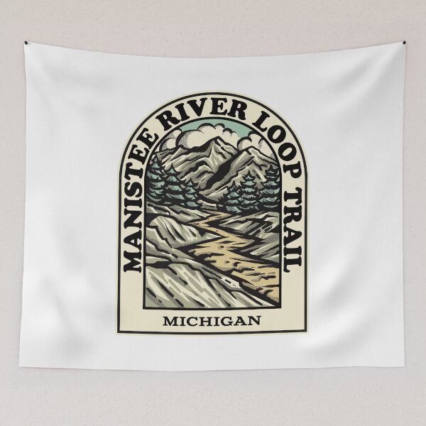 Item preview, Manistee River Loop Trail Michigan hiking backpacking trail designed and sold by HalpinDesign.