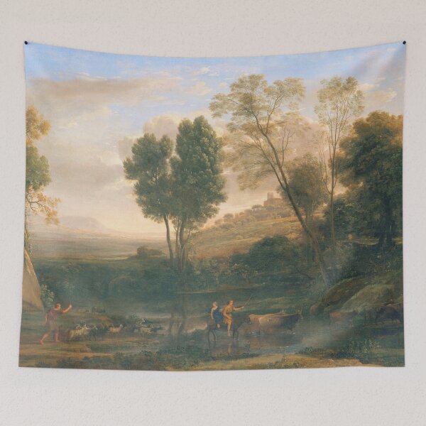 Item preview, Farmers herding Cattle and Donkeys designed and sold by Vintage Designs +.