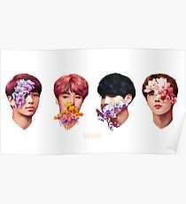 ❀ Flowers + Hyung Line ❀ Poster