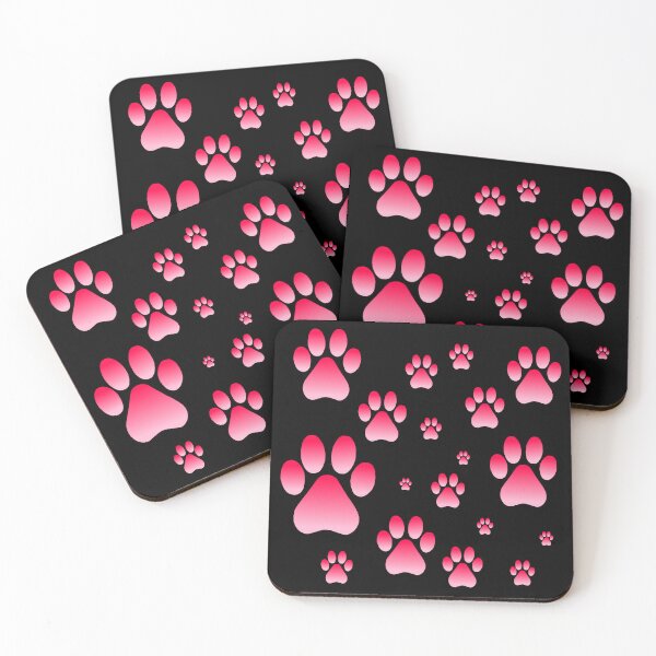 Item preview, Pink Ombre Pawprint Pattern  designed and sold by Deborah Camp.