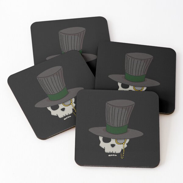 Item preview, Mr Monocle skull with hat designed and sold by Crowsdance.