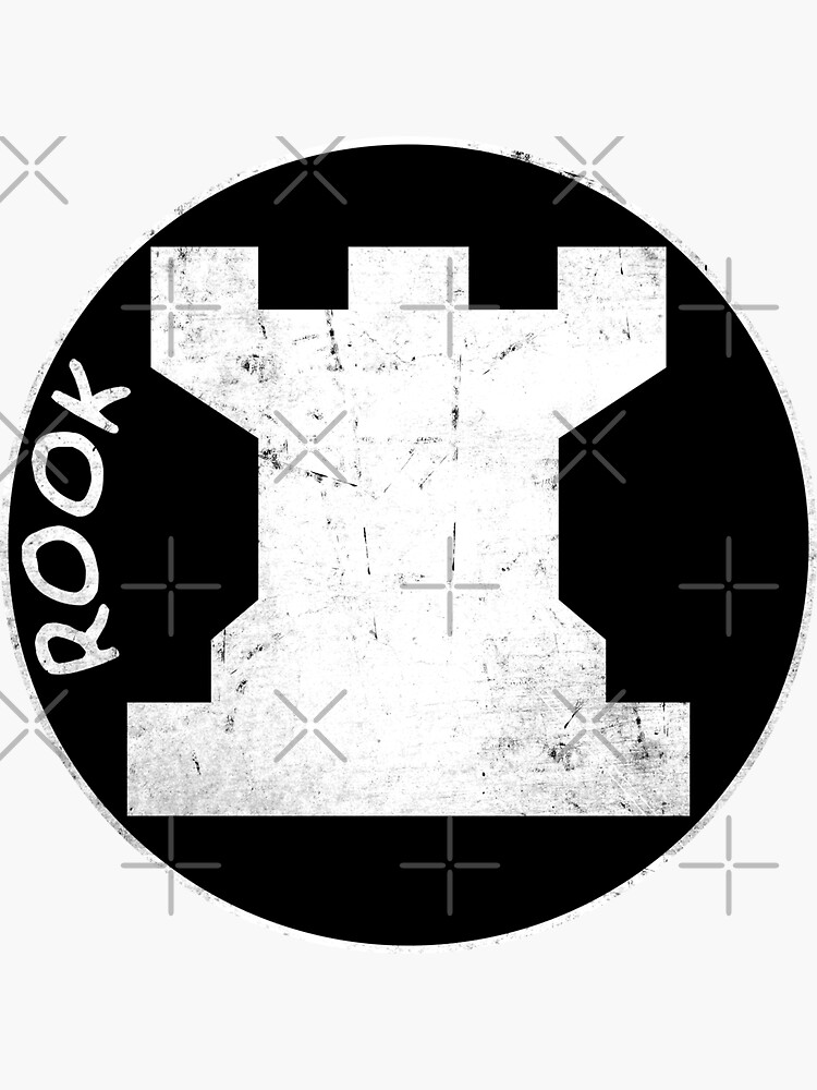 Rook Chess Sticker (Black)