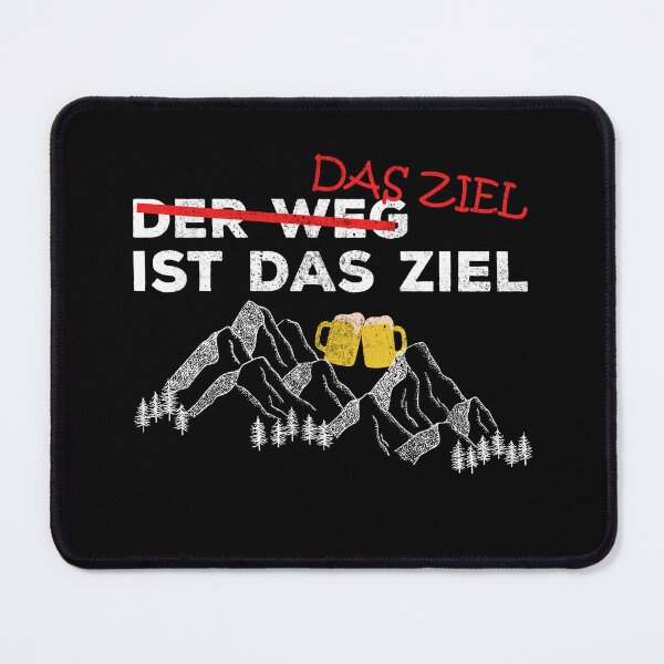 Item preview, The goal is the goal Hiking motto drinking designed and sold by VitoTDesign.