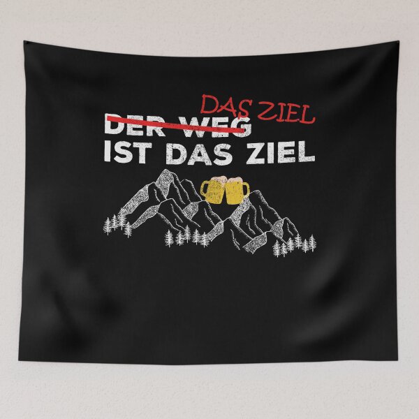 Item preview, The goal is the goal Hiking motto drinking designed and sold by VitoTDesign.