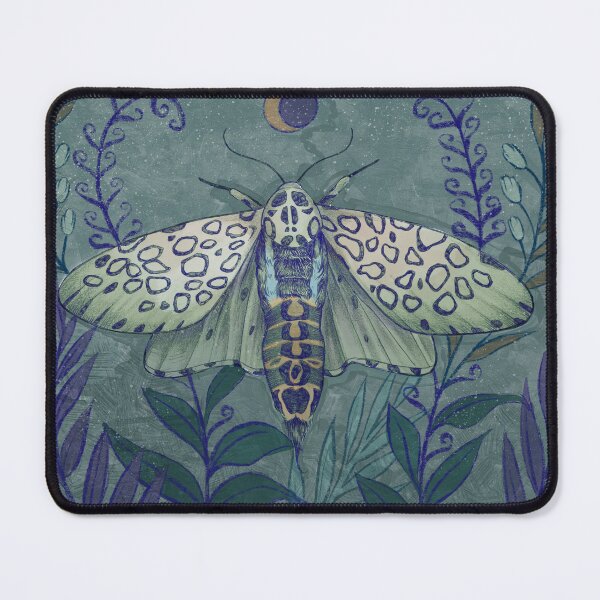Item preview, Blue leopard moth art designed and sold by Leyguthart.