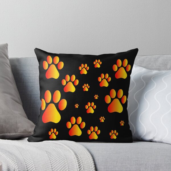 Item preview, Warm Red Yellow Pawprint Pattern  designed and sold by Deborah Camp.