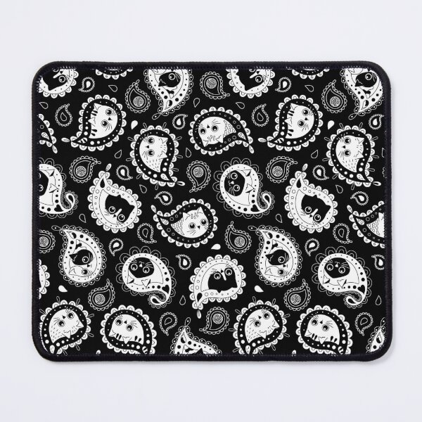 Item preview, Cat Paisley Black and White designed and sold by miavaldez.