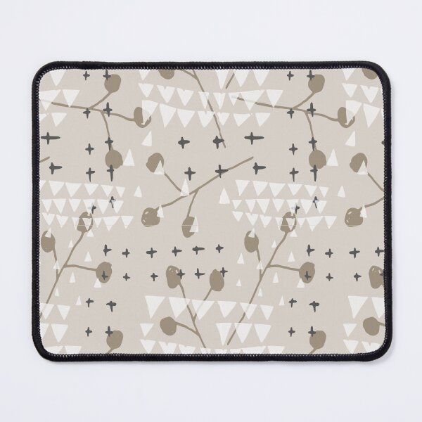 Item preview, Nature Plants Abstract Pattern in Tan, Tapue Light Brown designed and sold by Olverh Design Studio.