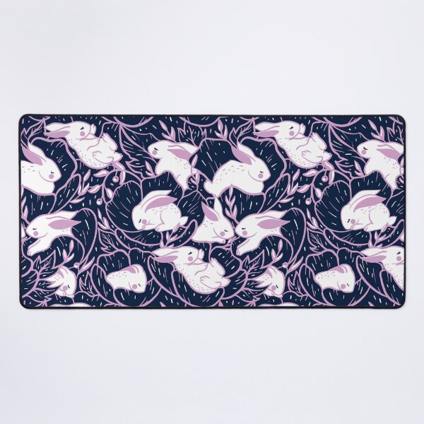 Where the bunnies sleep Desk Mat