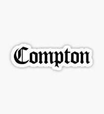 Compton Black Sticker