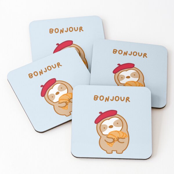Item preview, Bonjour French Croissant Sloth  designed and sold by theslothinme.