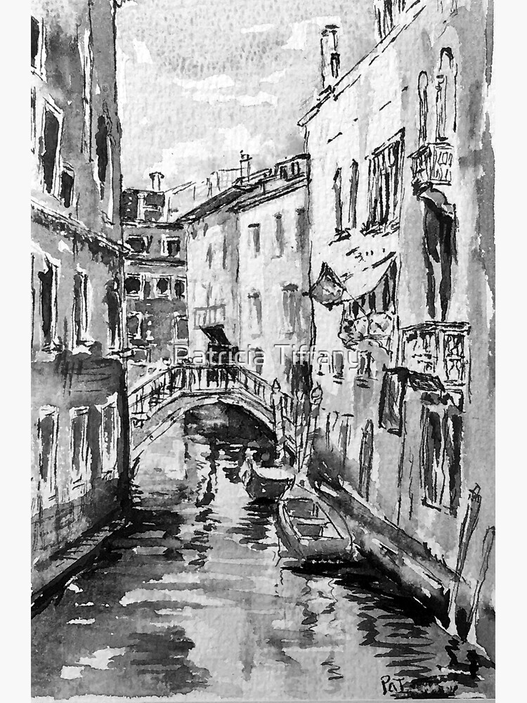 Triptyque de Venise Italie Art mural 3 pièces, impression d'architecture  Italie impression sur toile noir et blanc Venise Art mural 24 x 36  impression Venise photographie -  France